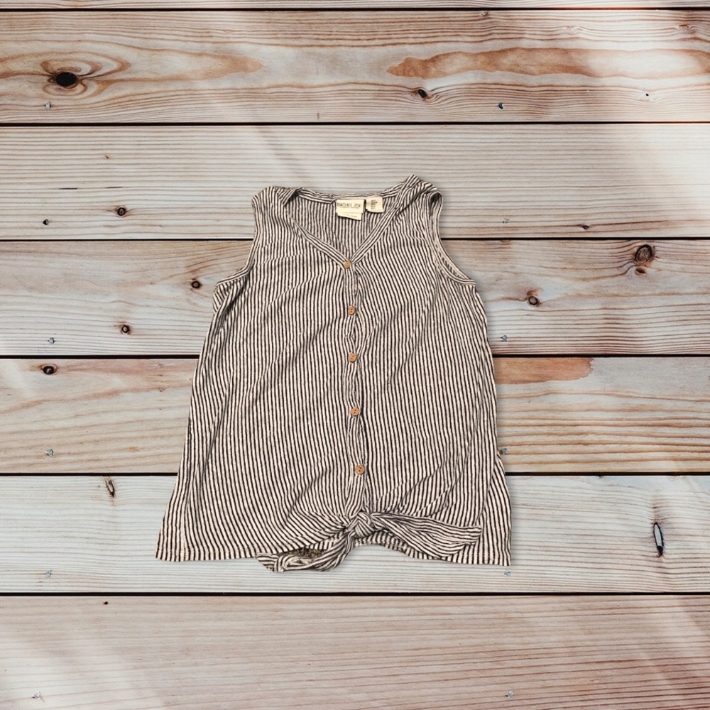 Rachel Zoe Striped Button Up Top